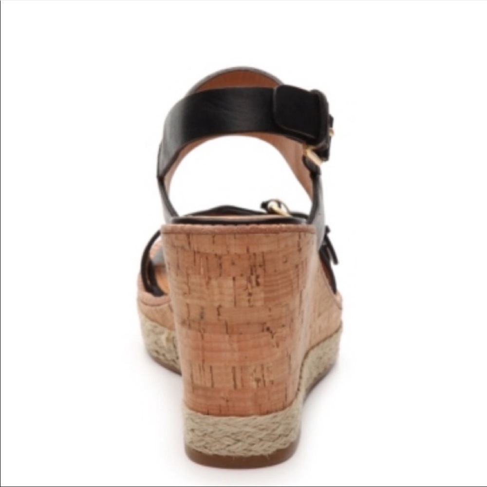 Leather Cork Espadrille Platform Wedge Sandal - Picture 8 of 8